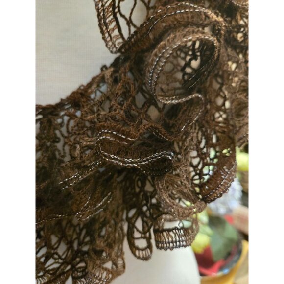 94 in Whimsical unique scarf with bling - Picture 1 of 3